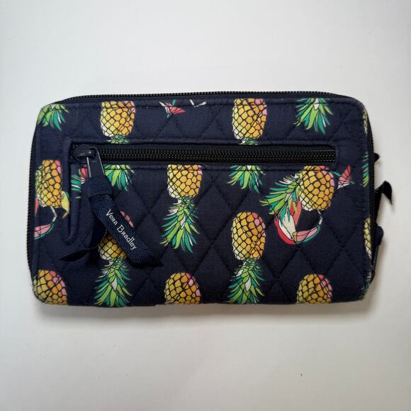 Vera Bradley Toucan Party Cosmetic Case, Turn Lock Wallet, Checkbook Cover Lot - Picture 9 of 13